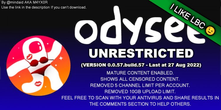 Odysee UNRESTRICTED (ver.0.0.57.build.57)
